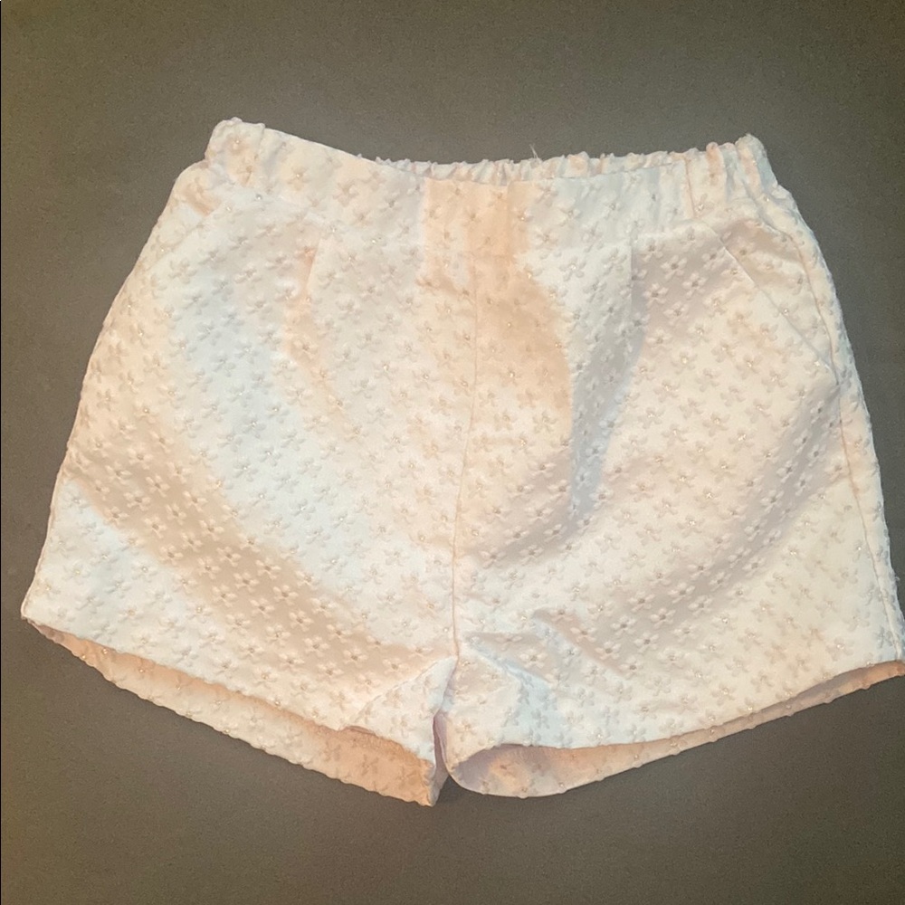 Zara Baby Blush Pink Textured Shorts